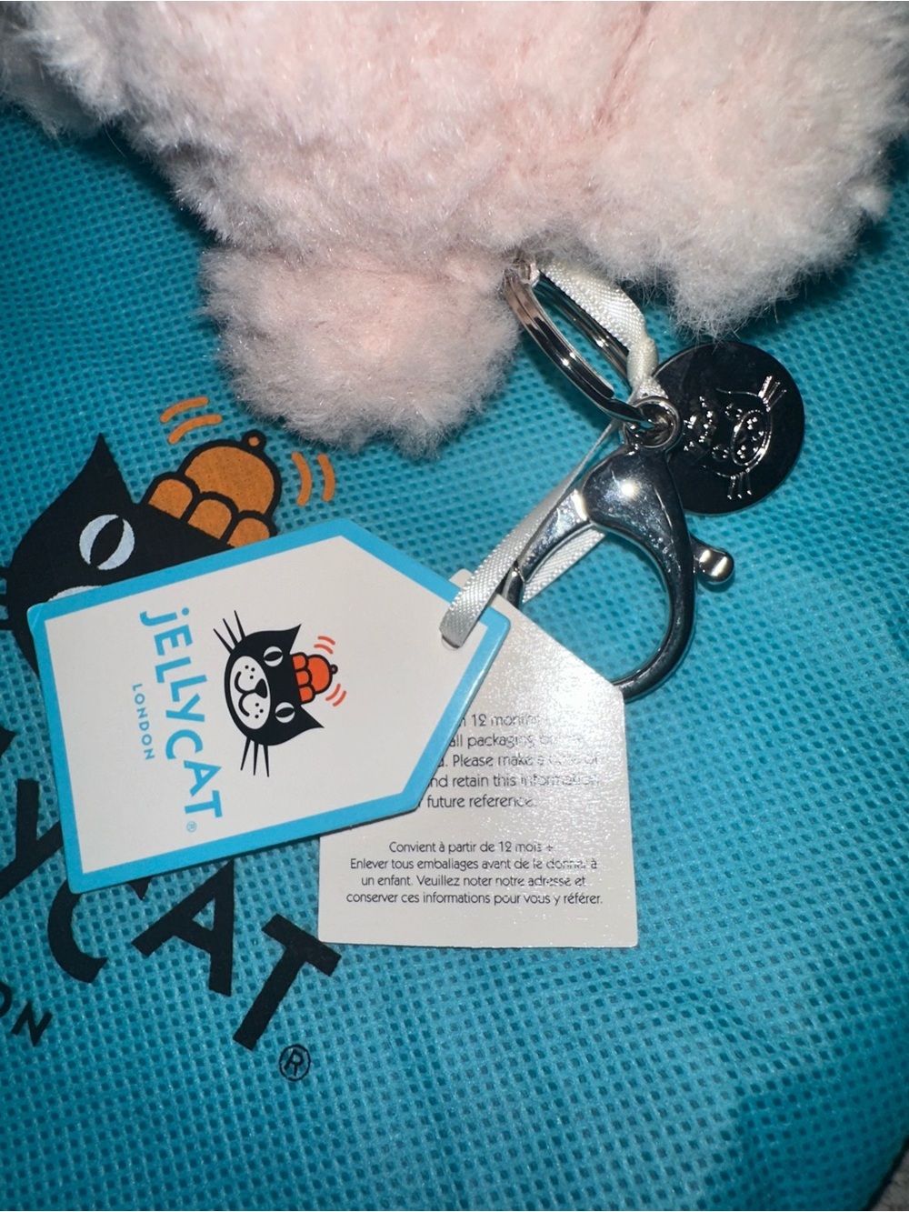 Authentic Jellycat Blush Pink Pig Bag Charm 🐷✨ - Picture 3 of 9